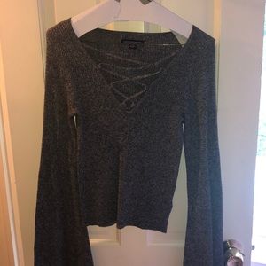 American Eagle Criss-Cross Sweater